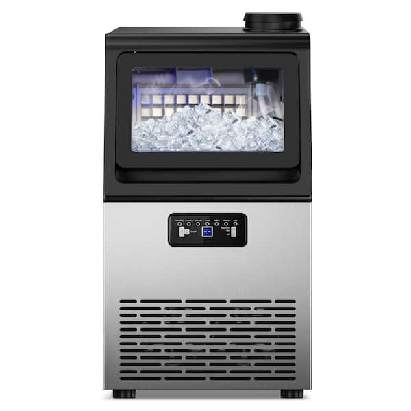 13.5 in. 80 lbs./24H. 36 Ice Cubes/Cycle Freestanding Commercial Freestanding Ice Maker in Stainless Steel