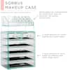 Sorbus Freestanding 6-Drawer 6.25 in. x 14.25 in. 1-Cube Acrylic Cosmetic  Organizer in Teal MUP-SET-42TL - The Home Depot