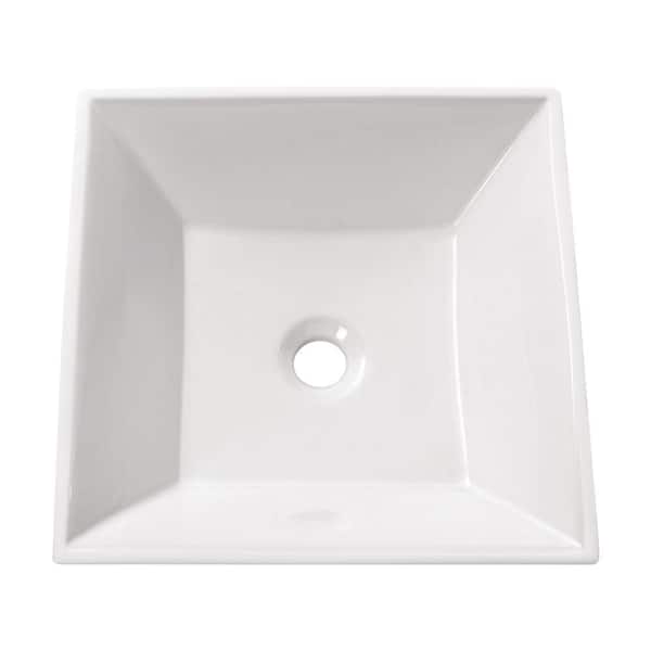 Avanity Above Counter Vessel Sink in White
