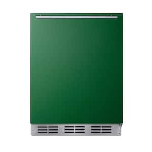 24 in. W 5.5 cu. ft. Mini Refrigerator without Freezer in Green