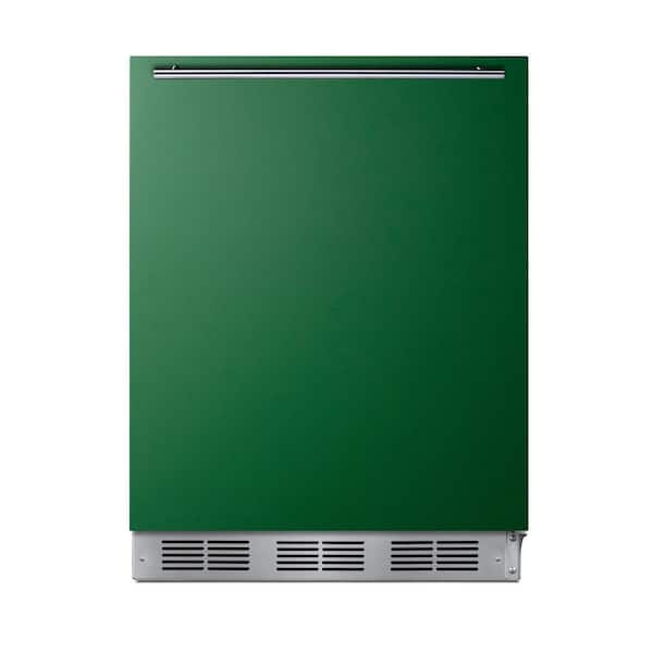 Summit Appliance 24 in. W 5.5 cu. ft. Mini Refrigerator without Freezer in Green