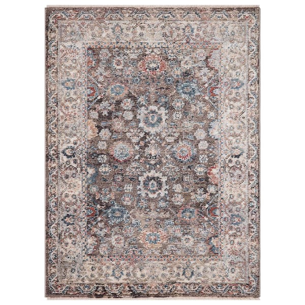 Concord Global Trading Pandora Collection Cassandra Brown 3 ft. x 5 ft. Traditional Area Rug