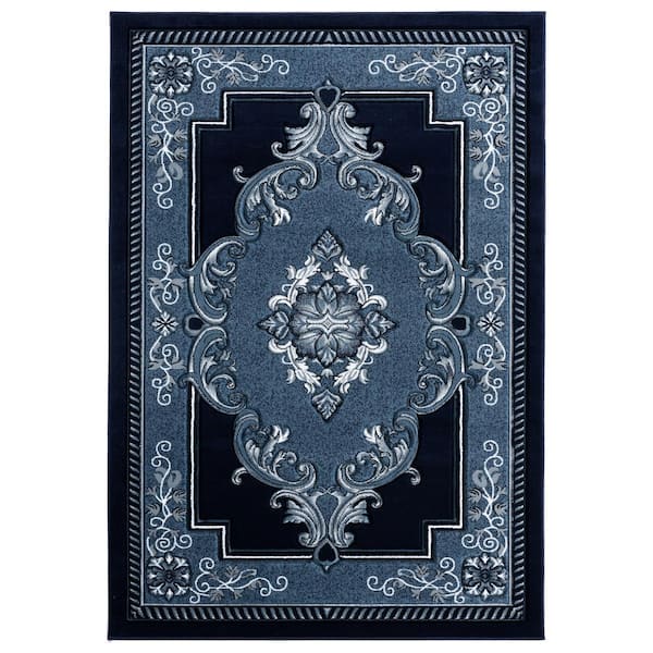 Bristol Fallon Navy 2 ft. 7 in. x 7 ft. 4 in. Area Rug