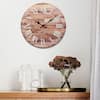 Stonebriar Collection 14 in. Brown Vintage Roman Numeral Wall Clock  SB-6402A - The Home Depot