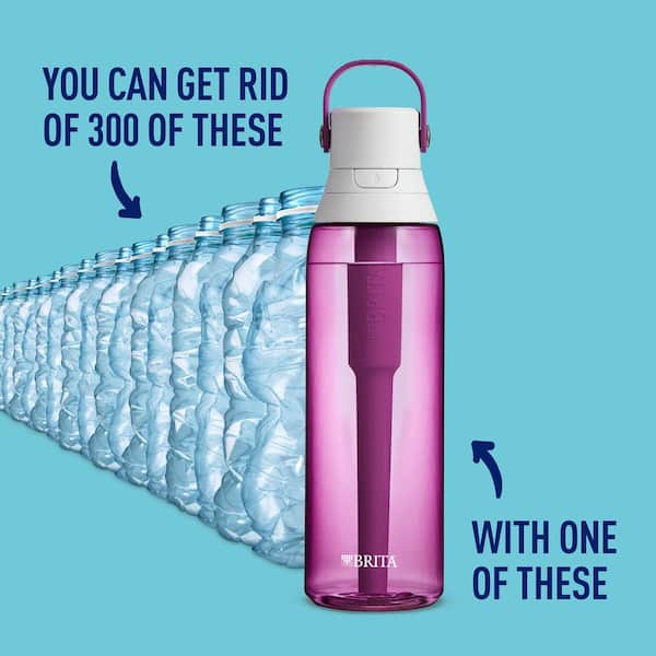 Blue Pink Water Bottle, Pink Water Bottle