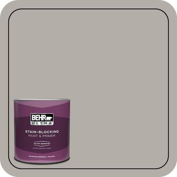 BEHR ULTRA 1 qt. #T17-09 Laid Back Gray Extra Durable Eggshell Enamel Interior Paint & Primer