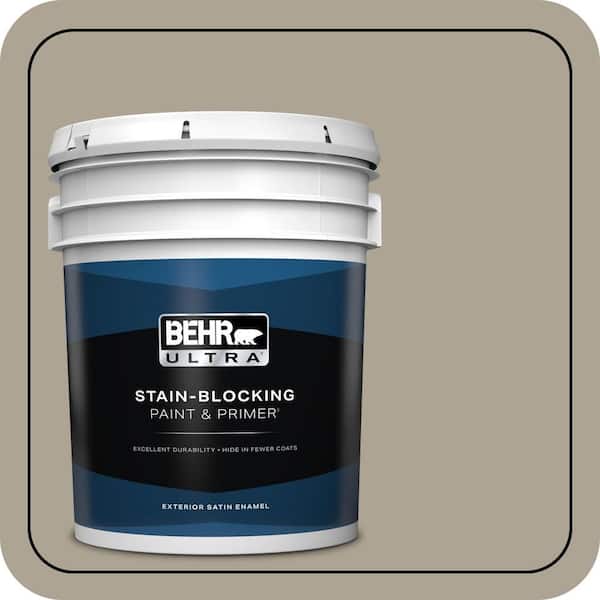 BEHR ULTRA 5 gal. #MQ2-52 Roadside Satin Enamel Exterior Paint & Primer