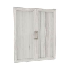 Style+ 25 in. W Traditional Bleached Walnut Closet Door Kit