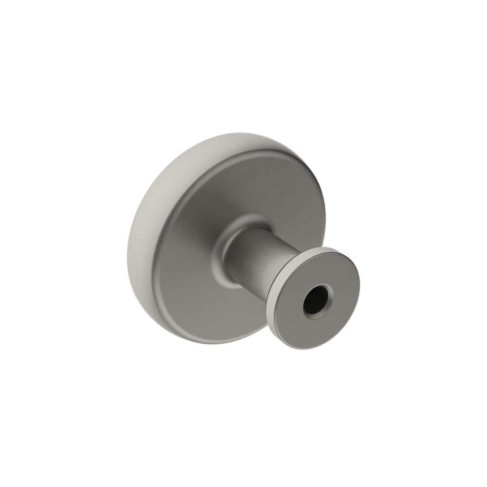 Brushed Nickel Round Cabinet Knob with Mounting Hardware