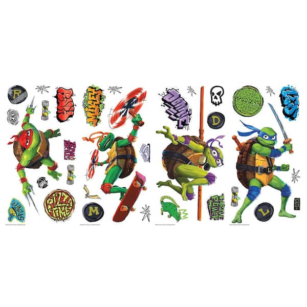 Teenage Mutant Ninja Turtles Cartoon Vinyl Sticker Decal WALL