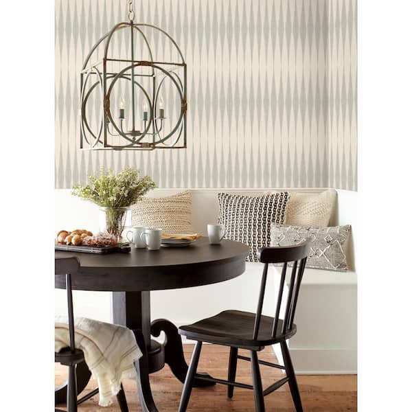 Handloom Cool Grey Paper Peel & Stick Repositionable Wallpaper Roll (Covers 34 Sq. Ft.)