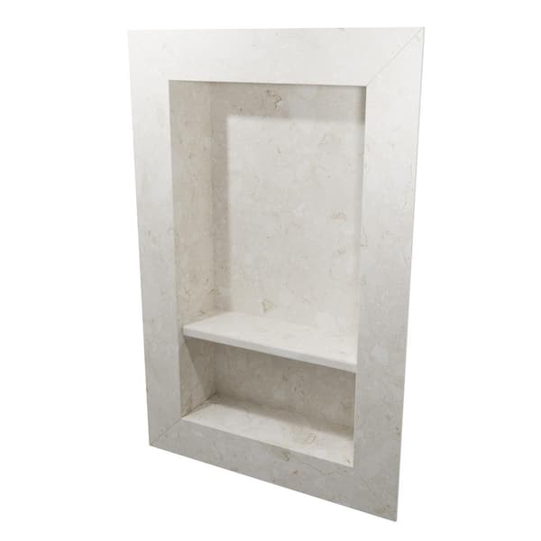 17 in. x 26 in. Recessed Shampoo Caddy in Calabria