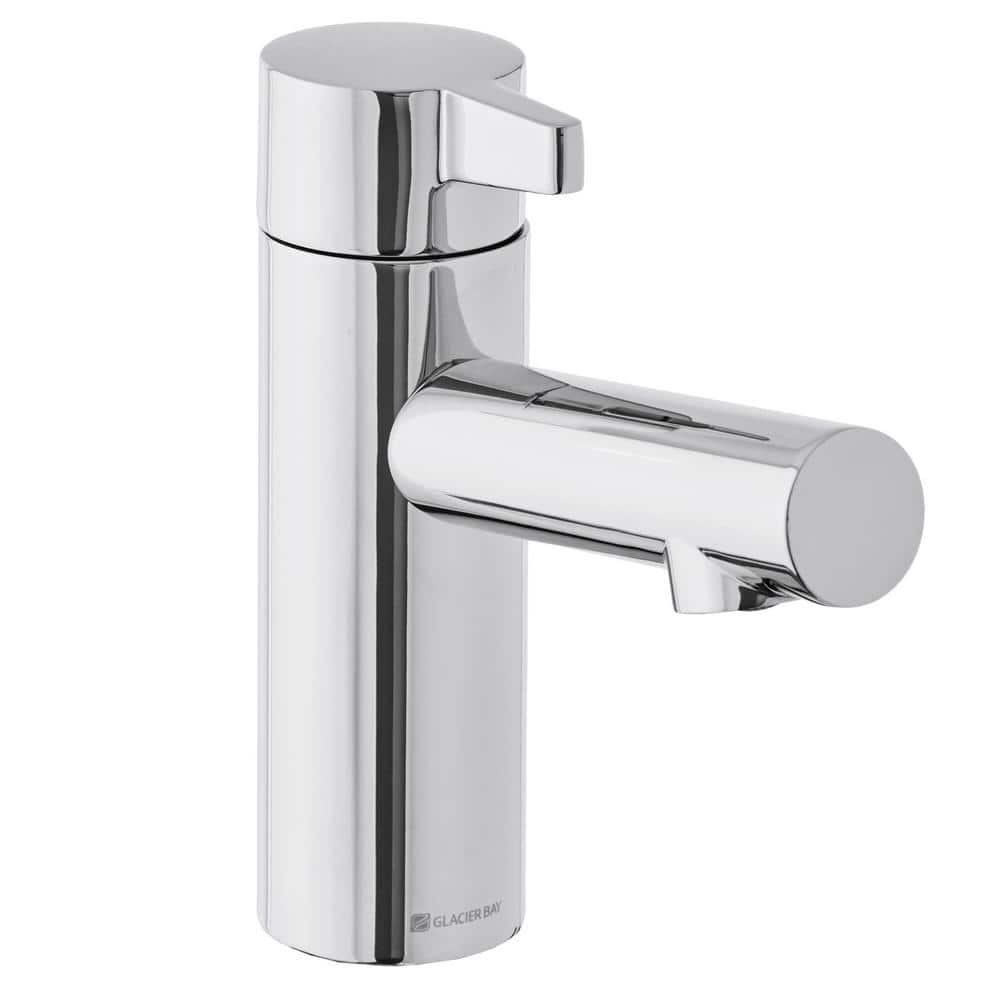 Glacier Bay Modern Single Hole Touchless Bathroom Faucet in Chrome
