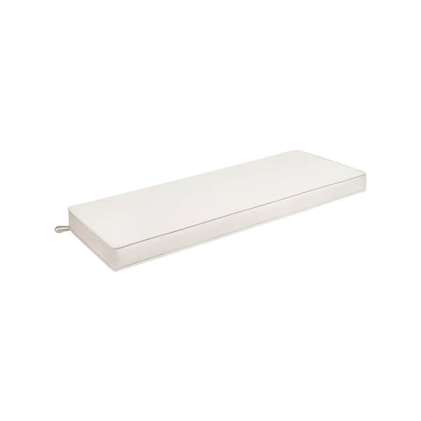 HAVEN WAY 48 in. x 17 in. 1-Piece Universal Outdoor Bench Cushion in Linen (1-Pack)
