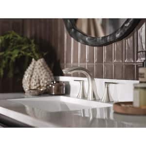 Findlay 8 in. Widespread 2-Handle Bathroom Faucet in Spot Resist Brushed Nickel (Valve Included)