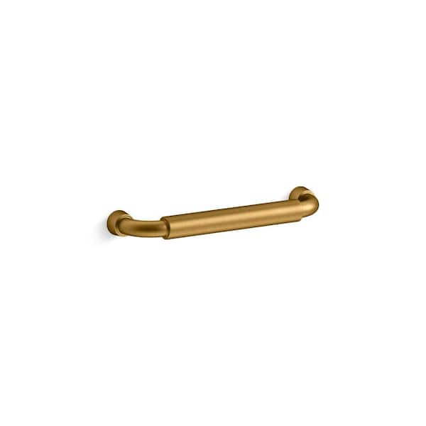 KOHLER Tone 5 in. (127 mm) Center-to-Center Vibrant Brushed Moderne Brass Bar Pull