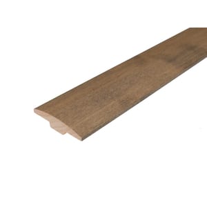 Mocha 0.28 in. Thick x 2 in. Wide x 78 in. Length Wood T-Molding