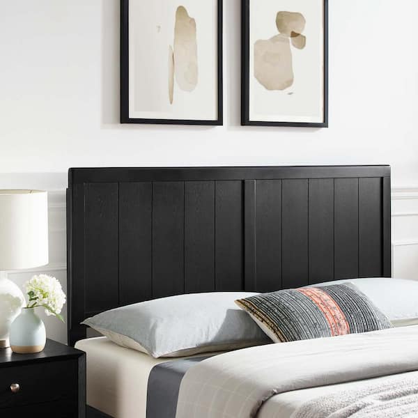MODWAY Robbie in Black King Wood Headboard MOD-6219-BLK - The Home