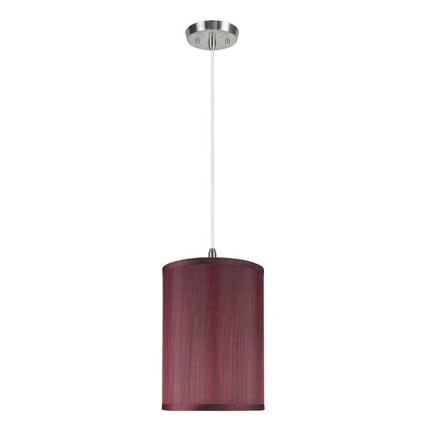 dark red pendant light