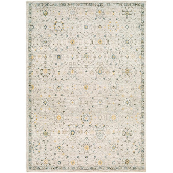 Home Decorators Collection Rosamond Gray/Yellow 2 ft. x 8 ft. Area Rug