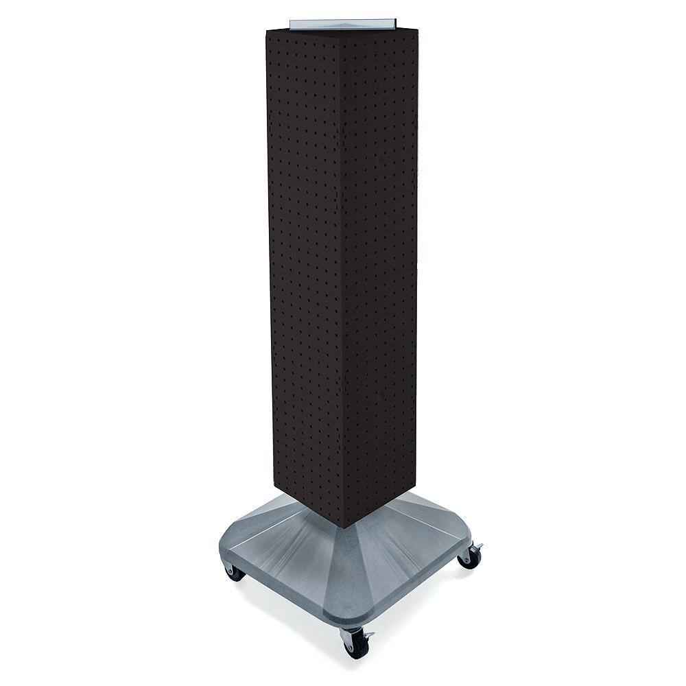 Azar Displays 44 in. H x 8 in. W Interlock Pegboard Tower on a