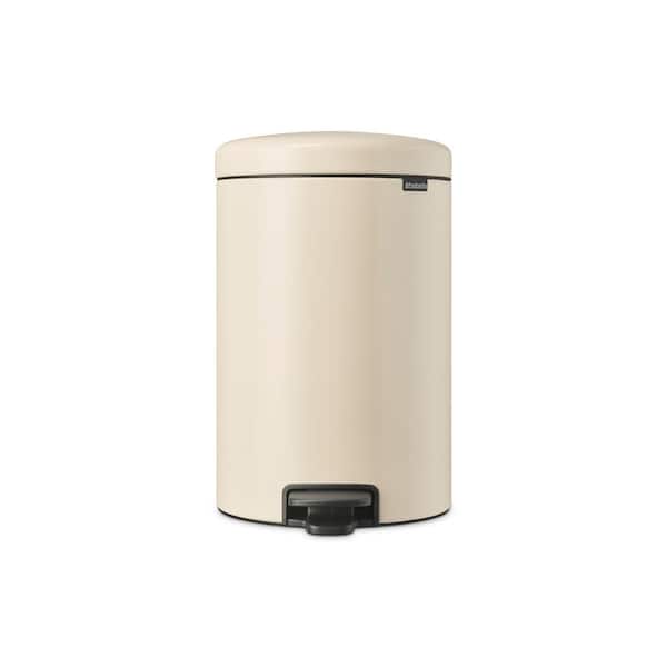 Brabantia NewIcon 5.3 Gal. (20 l) Soft Beige Step On Trash Can