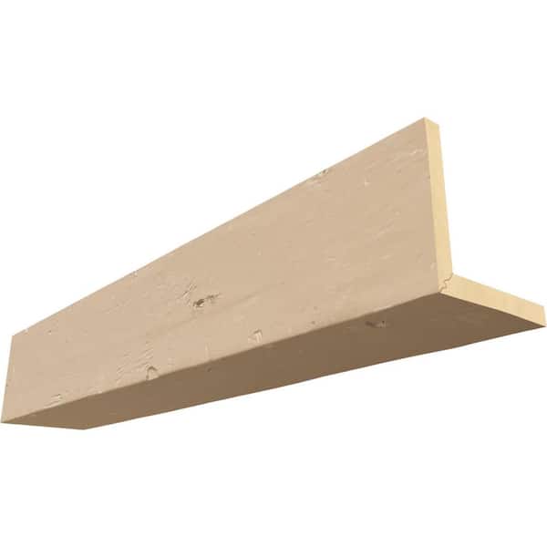 Ekena Millwork Endurathane 6 in. H x 4 in. W x 14 ft. L Knotty Pine Sand Dune Faux Wood Beam