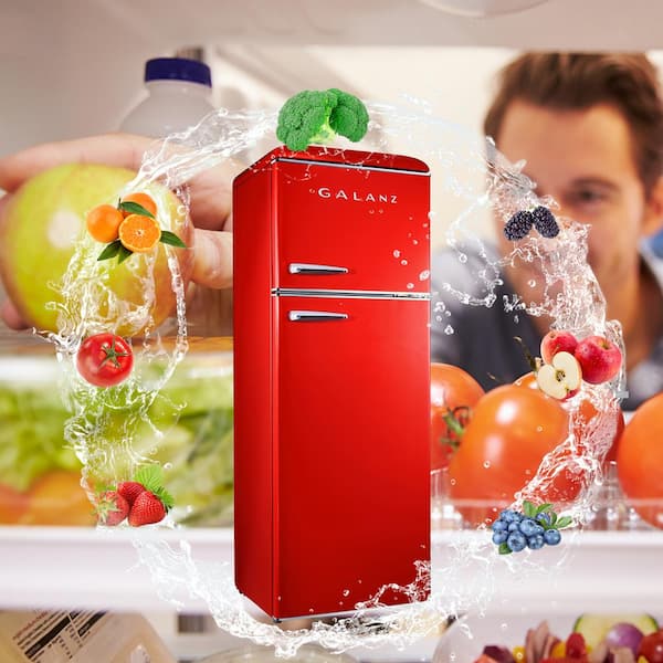 Galanz 12.0 cu. ft. Top Freezer Retro Refrigerator with Dual