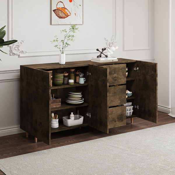 Black brown sideboard discount