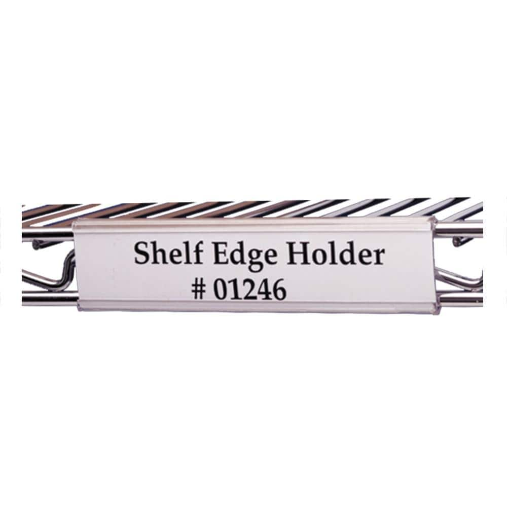 Label Holder Strip For Wire Freezer/Cooler Shelf