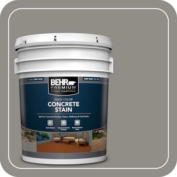 5 Gal. #PFC-69 Fresh Cement Solid Color Flat Interior/Exterior Concrete Stain