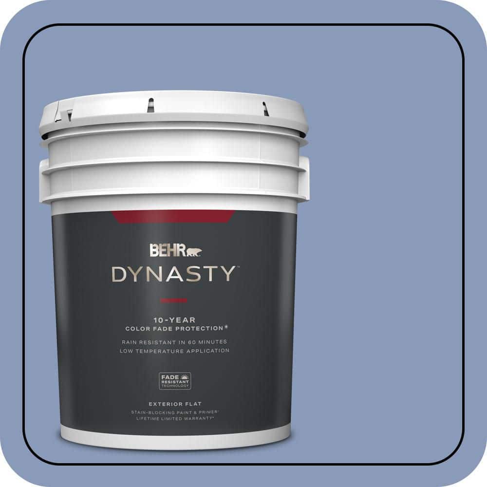 5 gal. #610D-5 Blueberry Popover Flat Exterior Stain-Blocking Paint & Primer price history on PriceWatchPro