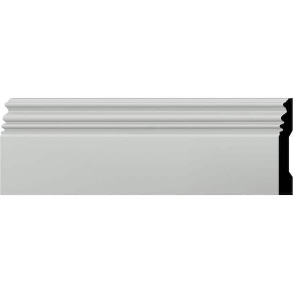 Ekena Millwork SAMPLE - 3/4 in. x 5 in. x 12 in. Urethane Classic Baseboard Moulding