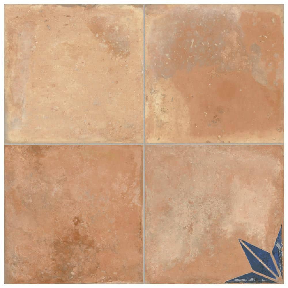 Kings Nonna with Blue Corner Star 9 in. x 9 in. Porcelain Floor and Wall Take Home Tile Sample price history on PriceWatchPro
