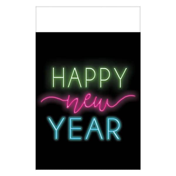 Amscan Black Prismatic Plastic Happy New Year Clock Top Hat (3-Pack)
