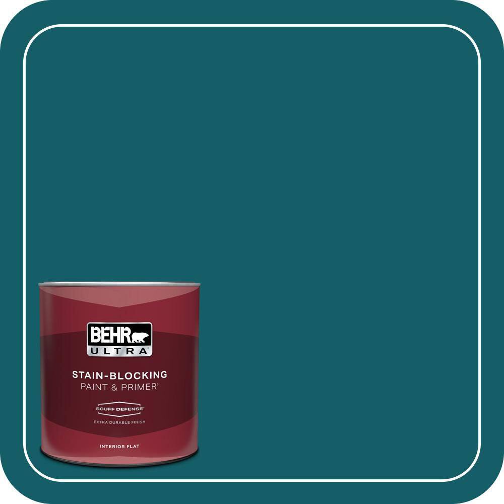 1 qt. #S-H-530 Tropical Skies Extra Durable Flat Interior Paint & Primer price history on PriceWatchPro