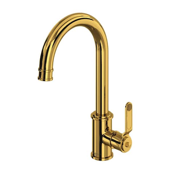 Armstrong Single-Handle Bar Faucet in Unlacquered Brass