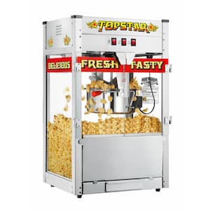 Superior Popcorn Company Commercial 16 oz. Majestic Silver Countertop  Popcorn Machine HW0300818 - The Home Depot