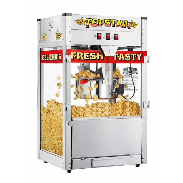 GREAT NORTHERN Top Star 12 oz. Silver Countertop Popcorn Machine