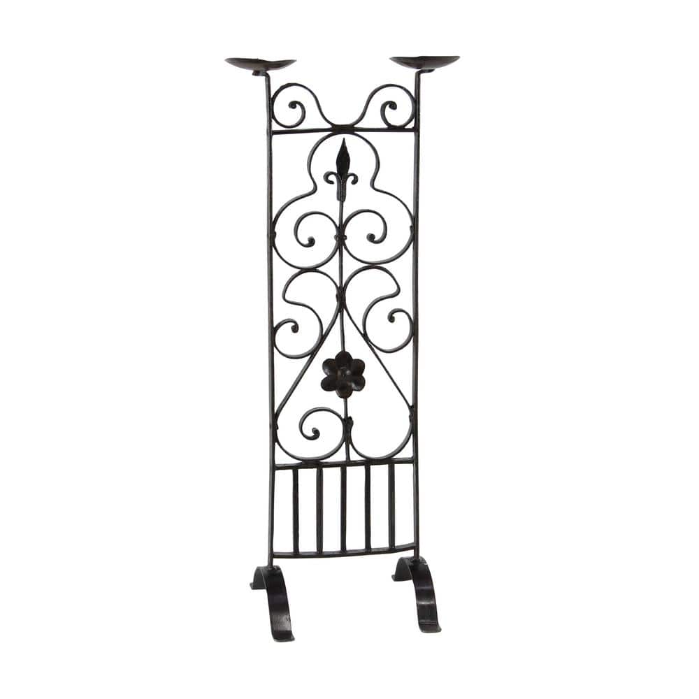Black Iron Scrollwork 32" Traditional Candelabra