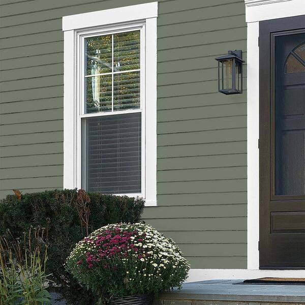 Glidden Premium 1 gal. PPG1128-6 Thyme Green Flat Exterior Latex