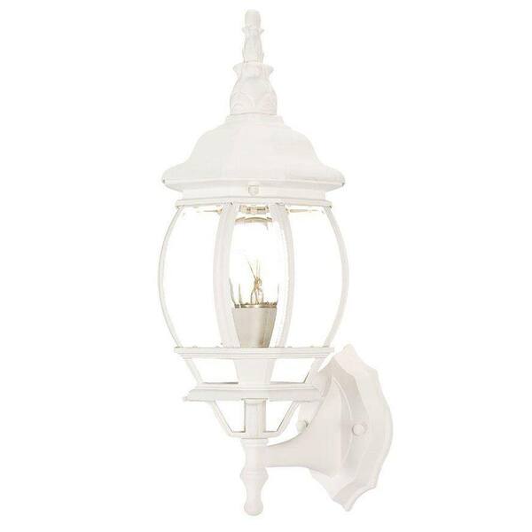 Acclaim Lighting Chateau Collection 1-Light Textured White Outdoor Wall-Mount Light Fixture
