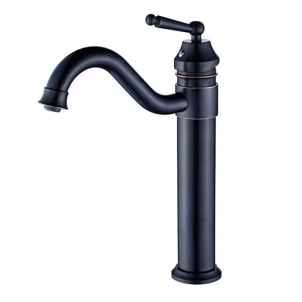Aosspy Single Hole Single-Handle Bathroom Faucet in Oil Rubbed Bronze