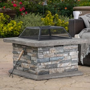 Wood Burning Fire Pit 906 Bk, Real Flame Morrison Fire Pit