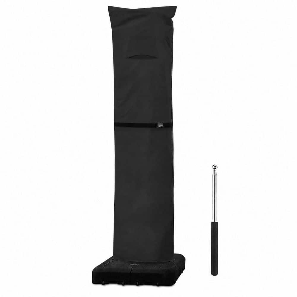 Patio Umbrella Parasol Cover with Air Vent, 600D Waterproof Cantilever Umbrella Covers with Support Pole, Black price history on PriceWatchPro
