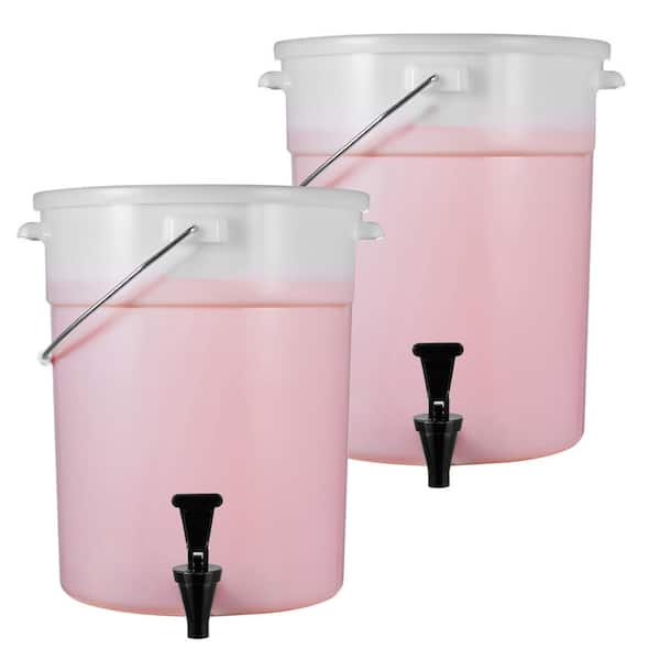 SVOPES 5 Gal. Beverage Dispenser, Plastic Drink Dispenser with Spigot and Lid, Juice and Iced Tea Dispenser for Parties