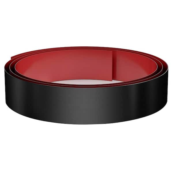 102 in. W x 4 in. H Stainless Steel Black Toe Kick Baseboard Plate for Bottom of Door, Kitchen Island, Cabinet