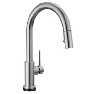 Trinsic Single-Handle Pull-Down Sprayer Kitchen Faucet with Touch2O Technology in Arctic Stainless