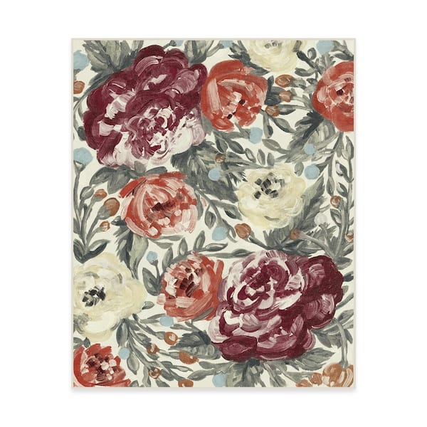 Machine Washable Rug with Standard Pad - Camellia Currant 8 ft. x 10 ft.