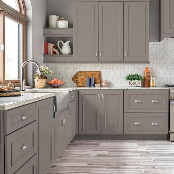 1 gal. #PFC-73 Pebbled Path Semi-Gloss Enamel Interior/Exterior Cabinet, Door & Trim Paint
